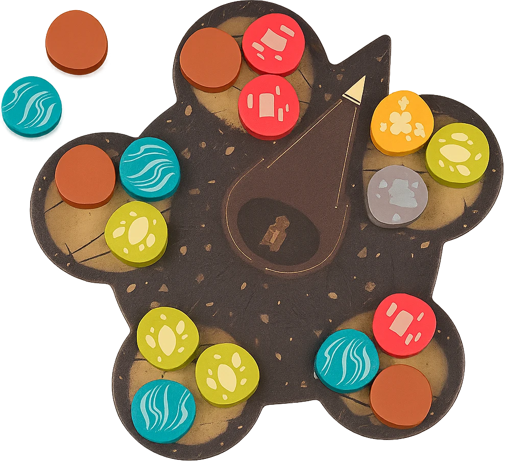 برد مرکزی در بازی هارمونیز Central board in Harmonies